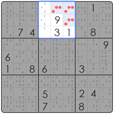 cross hatching in sudoku